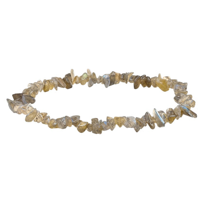 Amazing Gemstone Chips Bracelet (Labradorite)