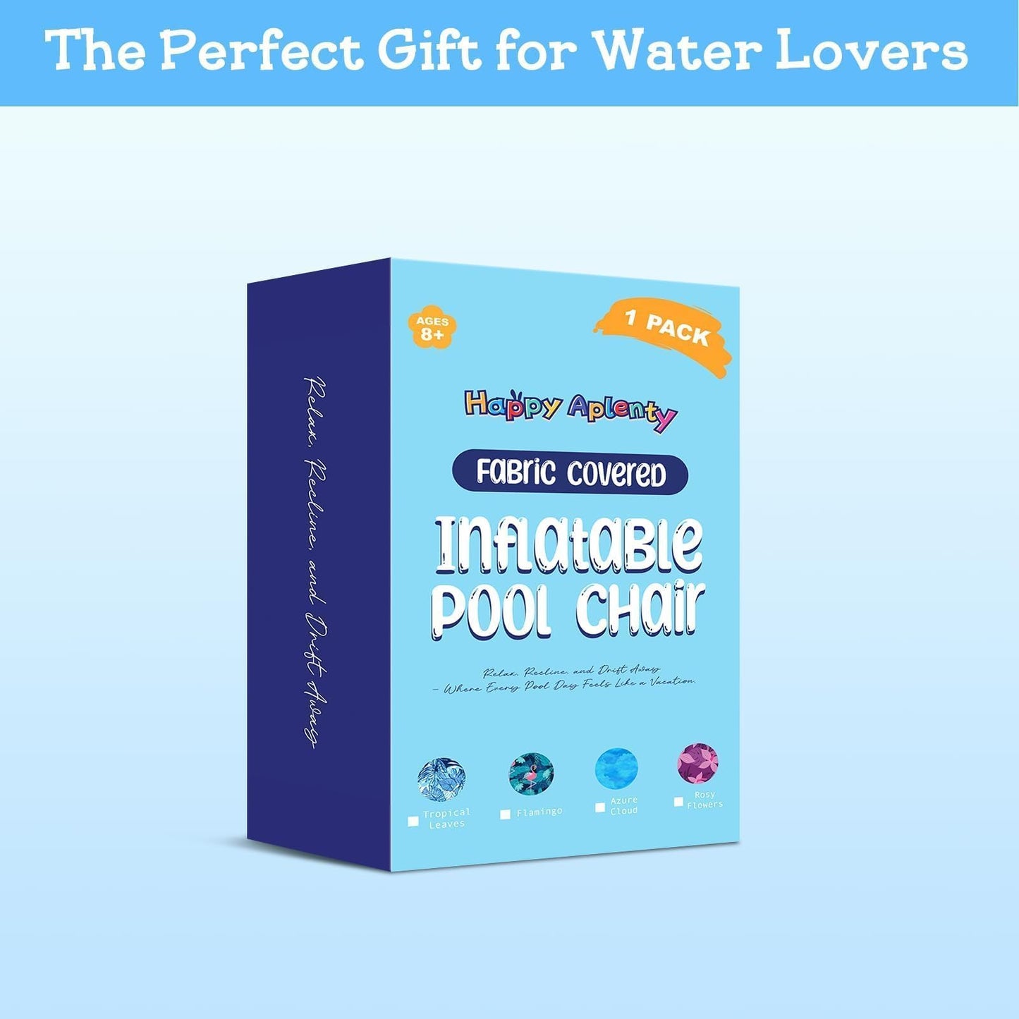 Inflatable Pool Float Chair - Pool Floats Adult Heavy Duty, Water Floating Lounge Chairs, Blow up Floaties Adults for Summer Fun Party Lake Beach