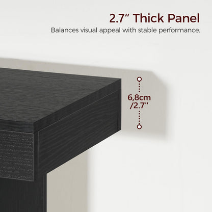 MAHANCRIS Console Table, 39.4'' Black Entryway Table for Hallway, Narrow Sofa Table Behind The Couch, Modern Foyer Tables for Entrance, Living Room, Corridor, Easy Assembly, Black CTHB16801