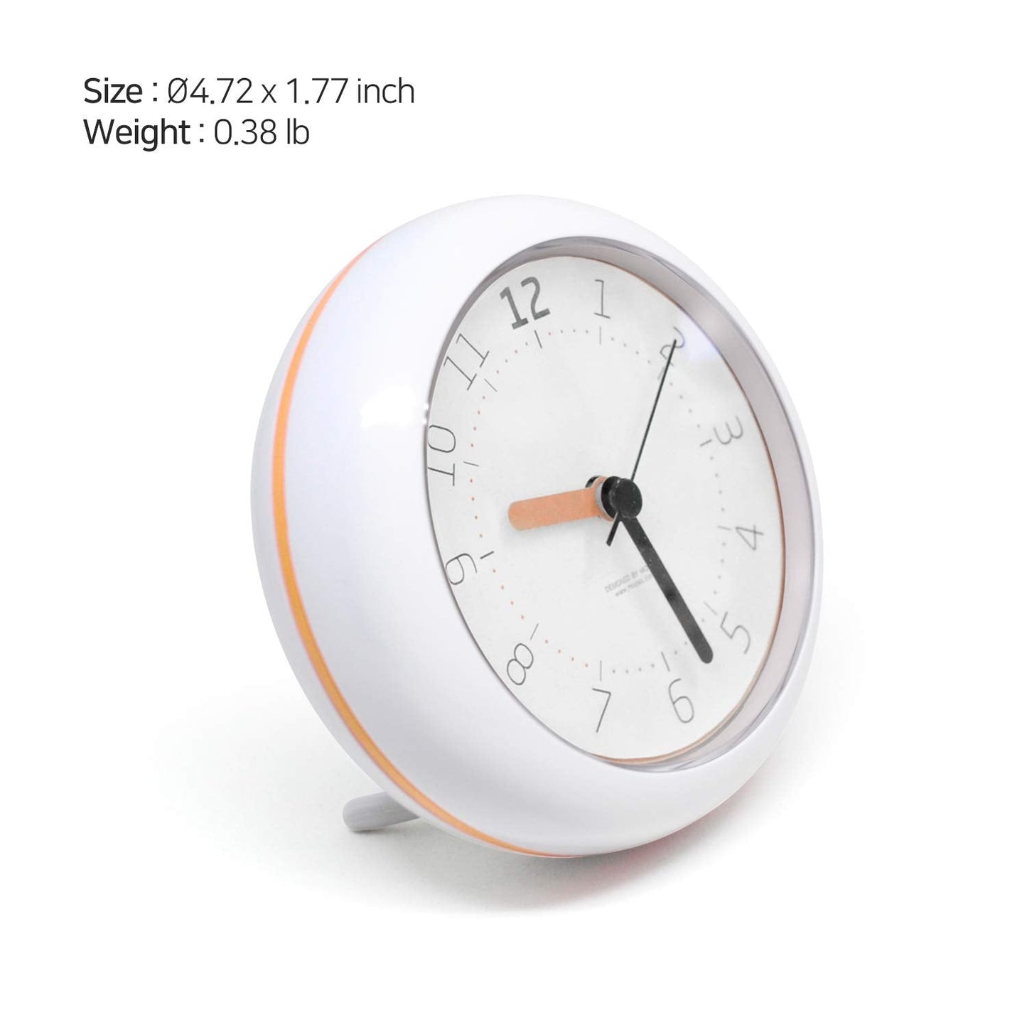 Mooas Silent Waterproof 3-in-1 Clock - Bathroom & Shower Use, Non-Ticking Battery Operated, Hanging & Indoor Outdoor, Kitchen & Bathroom Clock (Mint)