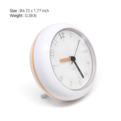 Mooas Silent Waterproof 3-in-1 Clock - Bathroom & Shower Use, Non-Ticking Battery Operated, Hanging & Indoor Outdoor, Kitchen & Bathroom Clock (Mint)