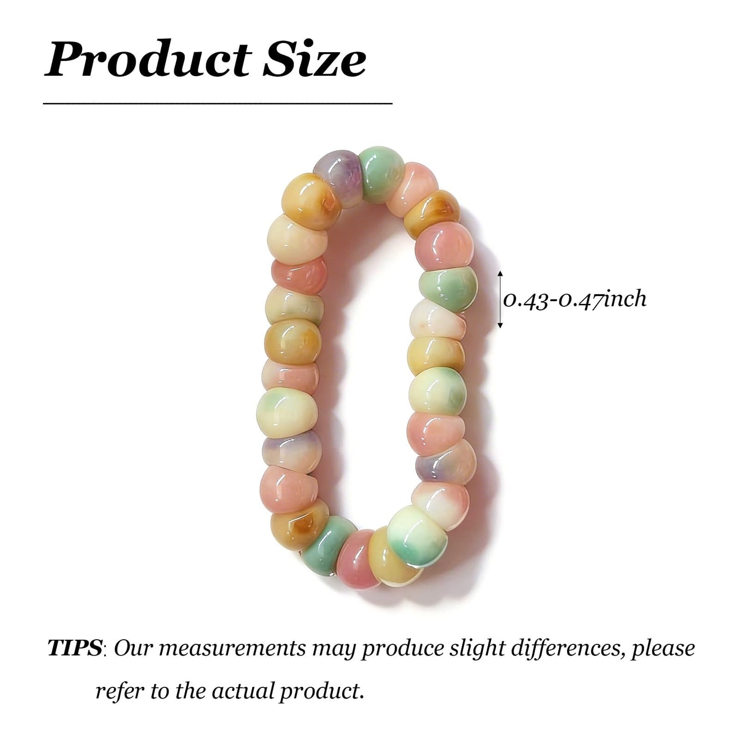 Embtrem Fidget Bracelet Natural Bodhi Seeds Beaded Bracelets Zen Fidget Stretch Bracelets Alleviate Anxiety Stress Protection Healing Bodhi Jewelry Gifts for Women Men