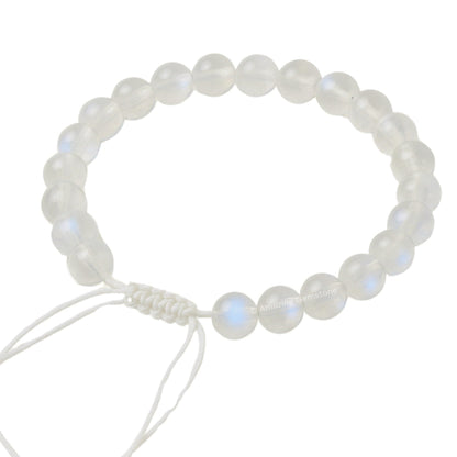 Amazing Gemstone Premium Rainbow Moonstone Bracelet for Women Men's Gifts - Protection Healing Crystal Bracelet - 8mm Gemstone Beaded Adjustable Bracelet Pulseras Para Hombres Mujer Stocking Stuffers