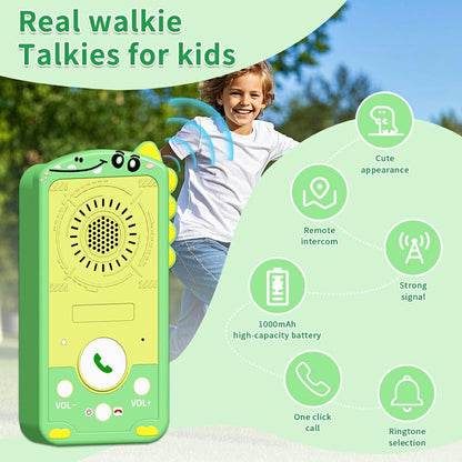 Walkie Talkies for Kids 2 Pack,Valentines Kids Gifts Instant Talker Long Range Chat Mode Talk & Hear at the Same Time Rechargeable Gift for 3-9Years Girls Boy Outdoor,Games, Hiking,Camping