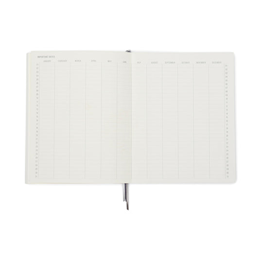 DesignWorks Ink Standard Issue Notebook No. 3, Undated Daily Planner & Writing Journal, 192 Lined Pages, Pen Holder, Small Notebook for Work & Journaling, 6.75 x 8.5 in, Army Green Chili