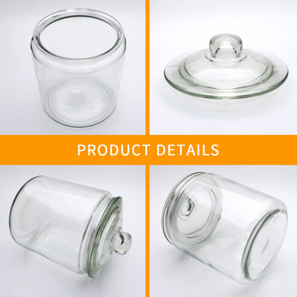 Maredash 1 Gallon Glass Canister, Cookie Jar & Candy Jar with Airtight Lid, Large Food Storage Container for Buffet, Coffee & Flour, Laundry Room Storage & Pantry