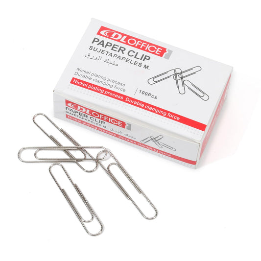 Medium Paper Clips - 1000 Pieces (10 Boxes of 100 Each) - Silver Standard Size 1.25IN - Office & School