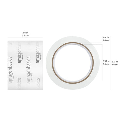 Amazon Basics Extra-Wide Packing Tape for Moving, Storage, Shipping and Sealing Boxes, Crystal Clear, Low Odor, 2.83" x 54.6 Yards, 6-Pack