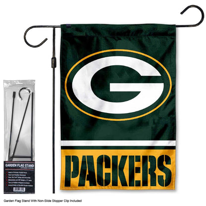 Packers Garden Flag and Stand Pole Holder Mount