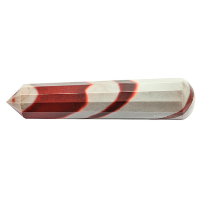Amazing Gemstone Narmada Shiva Lingam Crystal Wand Massage Stick - Pelvic Wand Gua Sha for Adults - Crystals and Healing Stones Massage Wands for Adults Gifts (Pointed)