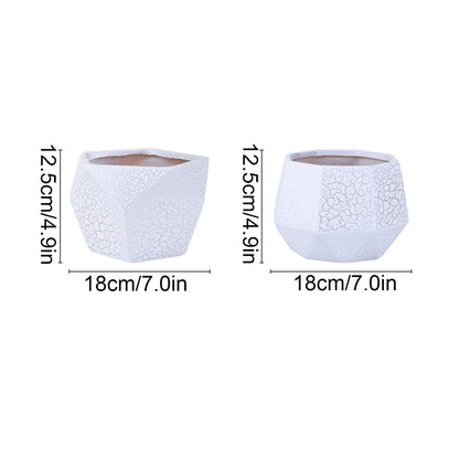 Plants Flower Pots Outdoor Indoor Garden Planters Ceramic Plant Containers with Drain Hole Modern Flower Pot for All House Plants Flowers Herbs Gardening Pot (Size : Brass)