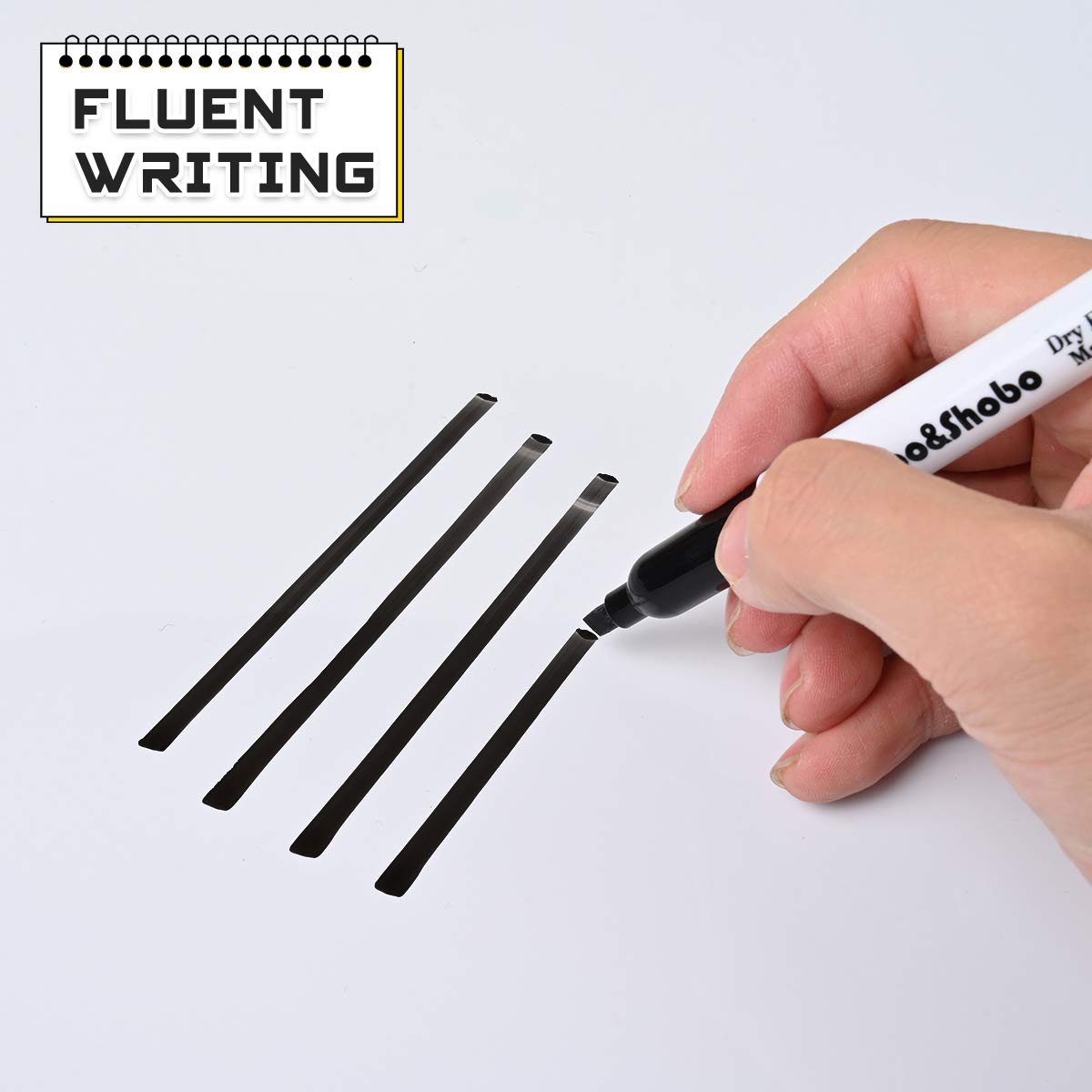Dabo&Shobo Dry Erase Markers, （80 Count, Black,Chisel Tip）-White Board Markers/Pens ，Very Suitable for Writing on The School、 Office 、Home Dry Erase whiteboard Mirror Glass…