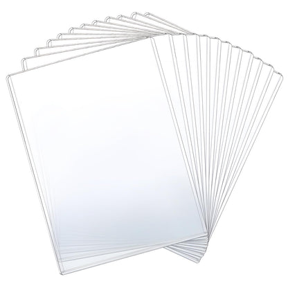 12 Pcs 8 1/2" x 11" Rigid Print Protectors - Clear Toploaders - Hard Plastic Document & Photo Sleeves - Birth Certificate Protector