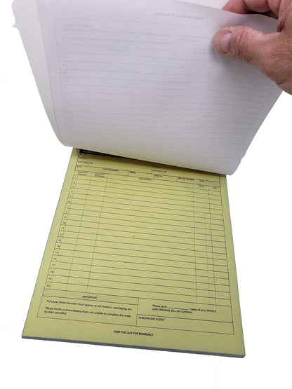 2-Part Carbonless Purchase Sales Order Book (4 Pack) Letter Size Almost 8.5 x 11