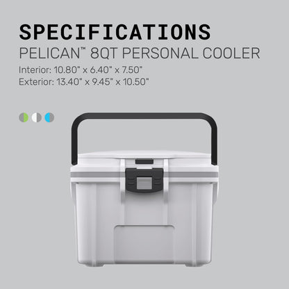 Pelican 8 Quart Personal Lunch Box Cooler (Dark Gray/Green)