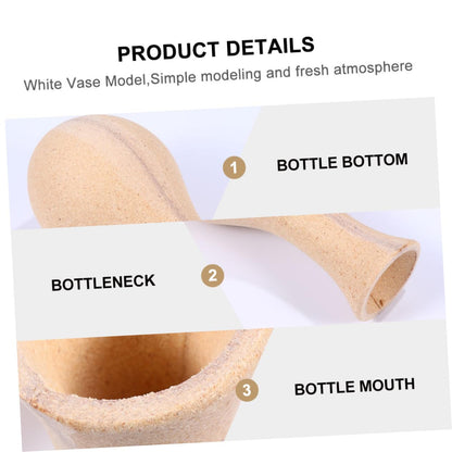 Alipis 2pcs DIY Vase for Decor Modern White Vases for Flowers Elegant Office Home