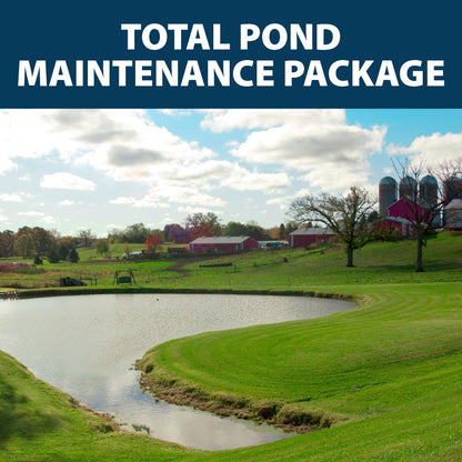 Airmax ClearPAC Plus Complete Pond Maintenance Kit, Natural Water Treatment, Live Microbe Sludge & Muck Reducer, Phosphate Control, Pond Dye - 1/4 Acre