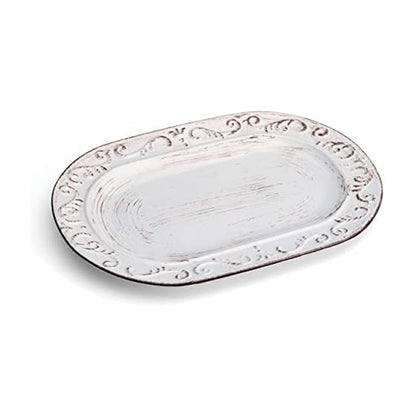 Pfaltzgraff Trellis Serving Platter, 13.75 inch, White
