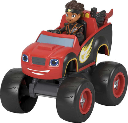 Fisher-Price Blaze and the Monster Machines Toy Truck & Figure Set, Ninja Blaze & AJ, Preschool Racing Play Ages 3+ Years