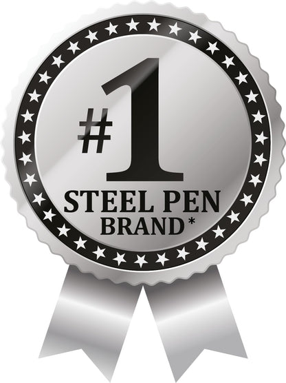 Zebra Pen F-301 Ballpoint Black Ink Fine Point 0.7mm Pen, Easy-Glide Ink, Stainless Steel Retractable, Non-Slip Grip, Professional Design, Ideal for Office, Journal and Planner Use, 12-Pack (27110)