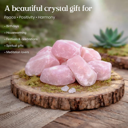 "650+ Carats, 3 Pc Rose Quartz Rock Rough Stone 2540 mm Raw Crystals Rock Crystals and Healing Stones Rough Gemstones Rock Collection for Beginners Used as Crystal Therapy, Meditation, Reiki"