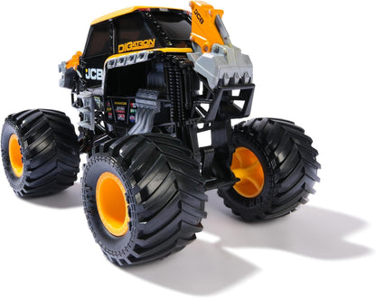 Monster Jam, Official JCB DIGatron Monster Truck, Collector Die-Cast Vehicle, 1:24 Scale, Kids’ Toys for Boys and Girls Aged 3 and up