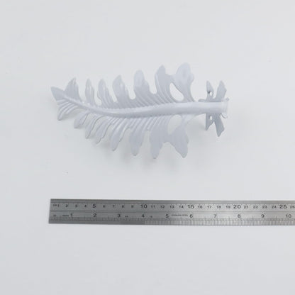 Bitray 2Pcs Leaf Curtain Tiebacks White Curtain Holdbacks Metal Curtain Holders for Wall - White