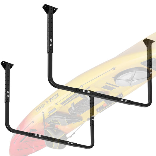 Colinktool Adjustable Ceiling Storage Racks, Overhead Storage Bracket, Heavy-Duty Shelves, 33 in. x 34 in, 200lbs Weight Capacity for Garage