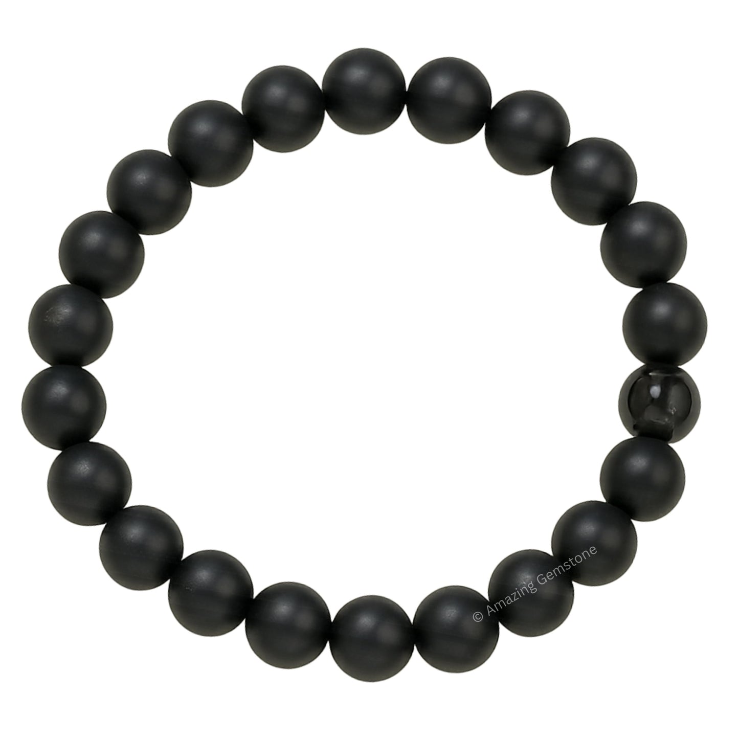Amazing Gemstone Crystal Bracelet for Women Men's Gifts - Protection Healing Crystal Bracelet - 8mm Gemstone Beaded Stretchable Bracelet Pulseras Para Hombres Mujer Stocking Stuffers Mothers Day Gift (Shungite)