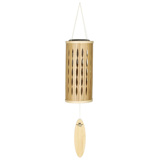 Woodstock Chimes Signature Collection, Aloha Solar Chime, 28'' Natural Decor Designs - Solar Chimes Wind Chimes for Outdoor, Patio, Home or Garden Décor (ACSN)