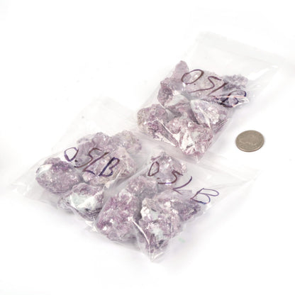 Justinstones 1/2LB Large Raw Purple Mica Natural Crystal Healing Stones Rock Collection