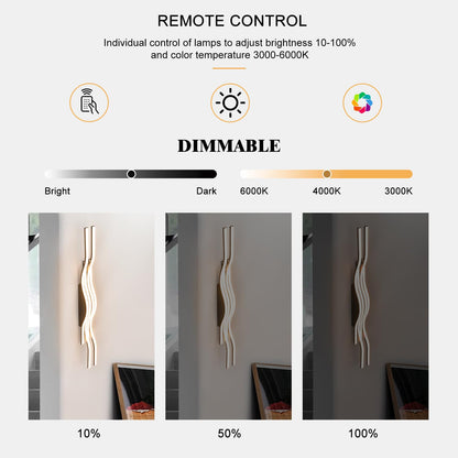 Guang Shuo Black Hallway Light Acrylic Modern LED Ceiling Light Fixtures Dimmable Close to Ceiling Lights for Bedroom Bathroom Kitchen Balcony Curved Creative Design Ceiling Lamps