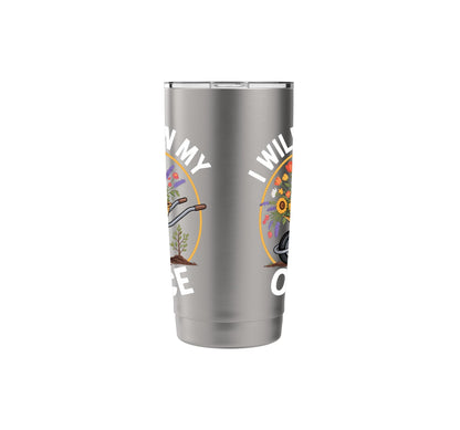 Funny Gardening Office Wheelbarrow Flowers Garden Hobbyist Stainless Steel Insulated Tumbler