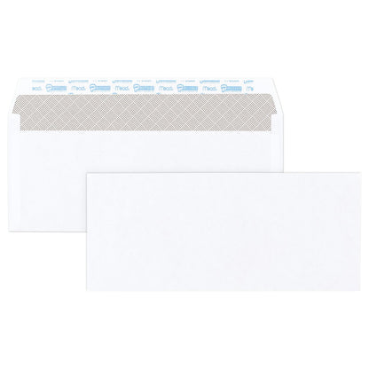 Mead #10 Security Business Envelopes Letter Size 4-1/8" x 9-1/2" – Peel and Seal, Privacy Lined, No-Window, Press-It Seal-It Self-Adhesive for Home & Office Mailing, 500 Count (740010)