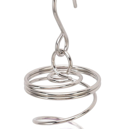 Kukyller Gazing Ball Spiral Tail, Wind Spinners Stabilizer, Stainless Steel Wind Spinner Tail for Outdoor Hanging Garden Sculptures Decoration Ornament