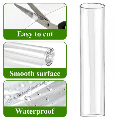 GRETJOB 79" L x 16" W Plastic Tree Trunk Protector Guard, Iguana & Squirrel Baffle for Tree Trunk with 10 Cable Tie and Tape to Protect Damaged Bark, Easy Install Reusable