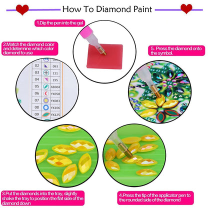 YEESAM ART Snow Man and House Tabletop Diamond Art Kits, 3D Crystal Painting Kit Special Shape Drills Rhinestones Desk Top Ornaments 11inch Luminous Table Top Kinetic Art