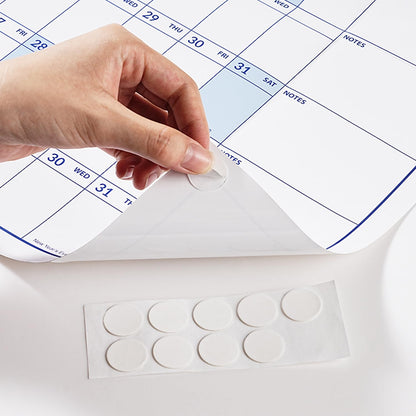 2026-2027 Dry Erase Wall Calendar - July 2026- June 2027, 35.2" x 50", Extra Large Yearly Wall Calendar 2026-2027, 12-Month Note Section & 365 Daily Block, 10 Round Stickers, Perfect for Home, Office and School