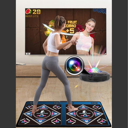 WuZhuangYuan HDMI Musical Electronic Dance mat with a Camera,Including 1000 Games,a 64G Large Memory Card,81 Music Videos,650 Songs,for Single/Double Users, a Luxurious Gift for Girls and Boys