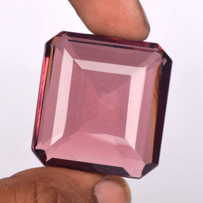 GEMHUB Loose Gemstones For Jewelry Making Color-Change Alexandrite Stone 127.00 Carats Square Shape Loose Gemstones