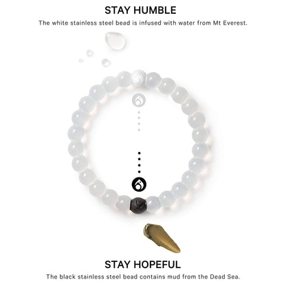 Lokai Silicone Beaded Bracelet for Mental Health Awareness - Small, 6 Inch Circumference - Jewelry Fashion Bracelet Slides-On for Comfortable Fit for Men & Women
