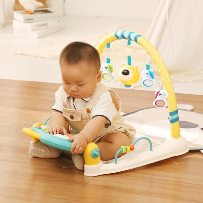 Caterbee Baby Piano Play Gym Mat with Music and Light (Bear)