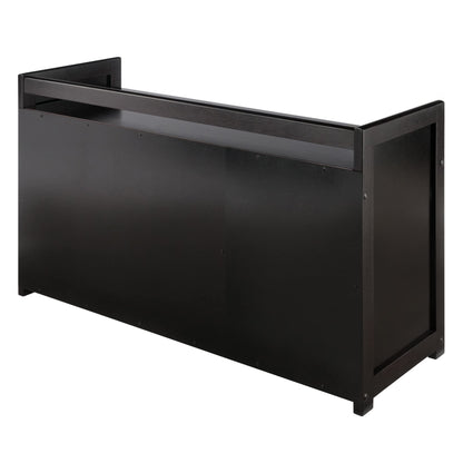 Winsome Wood Addison 2-Pc Storage Bench & Seat Cushion, Espresso