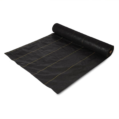 Dewitt 3-Pack Sunbelt Weed Barrier Fabric 3.2 oz, 6 x 300 Feet – Heavy-Duty Ground Cover Mat for Greenhouse Floors, Garden Rows, Raised Beds, Yard Gardening, and Outdoor Landscape Protection