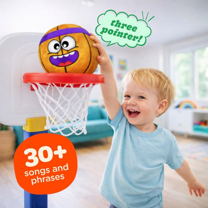 Move2Play, Hilariously Interactive Toy with Music & Sound Effects for Boy & Girl | Ball for Toddler & Baby | 6, 12, 18+ Months | 1, 2, 3+ Year Old (Basketball)