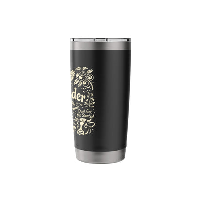 Homesteader Retro Farm Wheelbarrow & Garden Icons Stainless Steel Insulated Tumbler