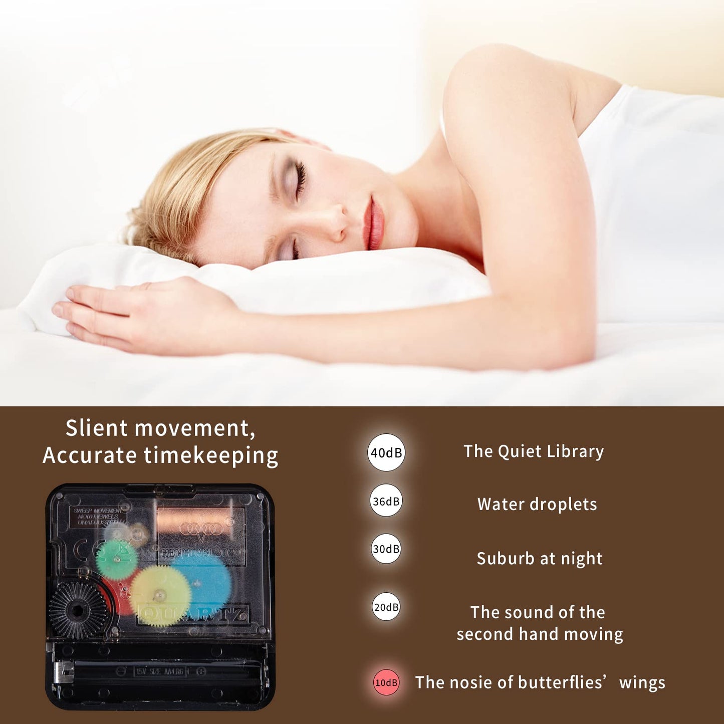 Warminn Wall Clock 12 inch Battery Operated Silent Non-Ticking Glow in The Dark Clocks Analog Small Digital Night Light Up Neon Outdoor Clocks for Living Room Bedroom Kitchen Bathroom Home Decor