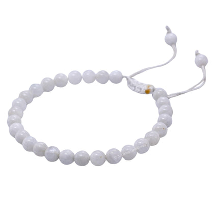 Amazing Gemstone Mother of Pearl Bracelet for Women Men's Gifts - Protection Healing Crystal Bracelet - 6mm Gemstones Beaded Adjustable Bracelet Pulseras Para Hombres Mujer Stocking Stuffers