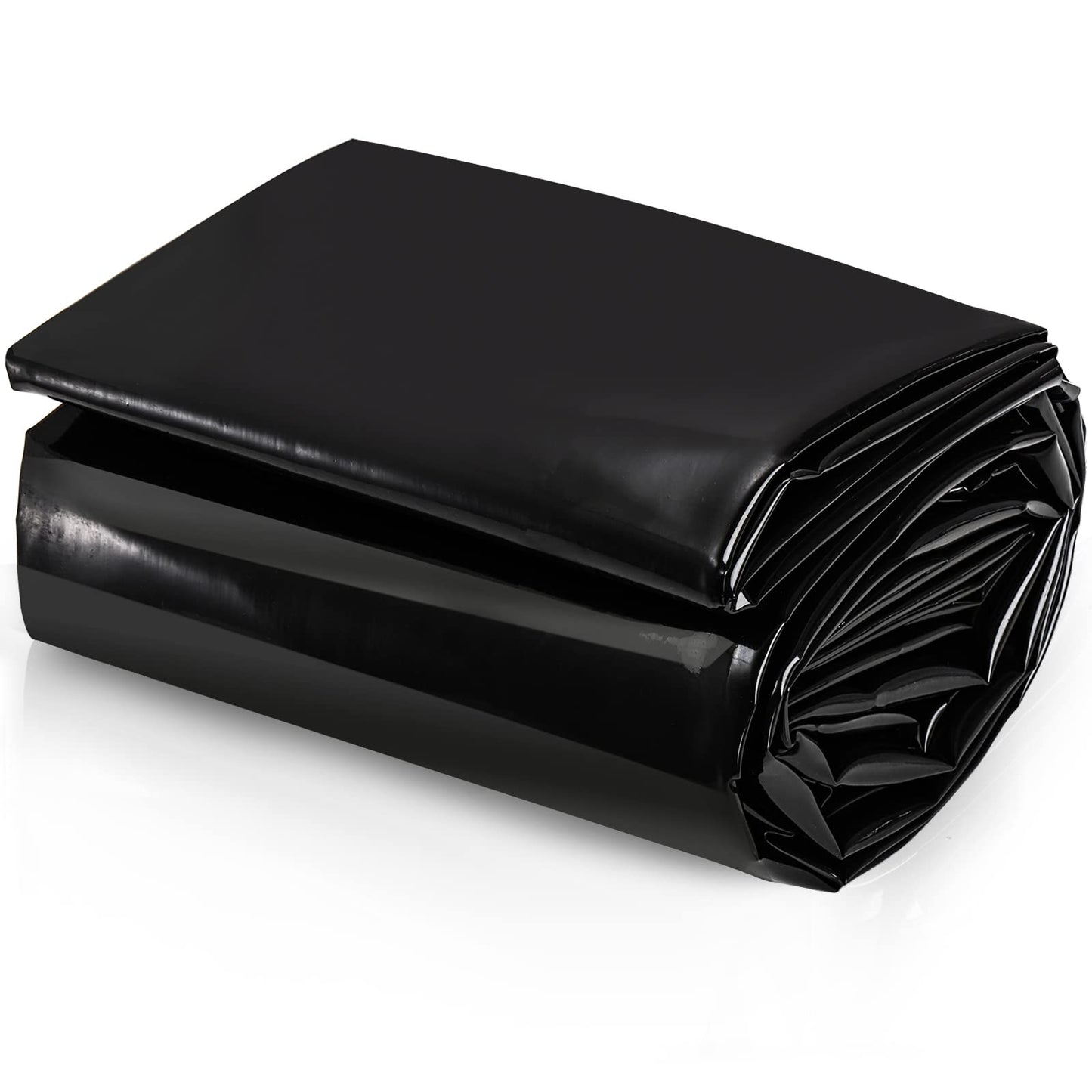 Yarlung 10 x 13 Feet Pond Liner, 20 Mil Fish Pond Mat Black HDPE Pond Liner for Waterfall, Garden Fountains, Water Features