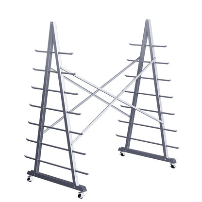 Xikopus Floor Standing Lumber Horizontal Storage Rack with 7 Tiers, Heavy-Duty Metal Adjustable Arms Pallet Racking, Free Standing Bar Storage Cantilever Rack for Basement, Up to 2500 LBS